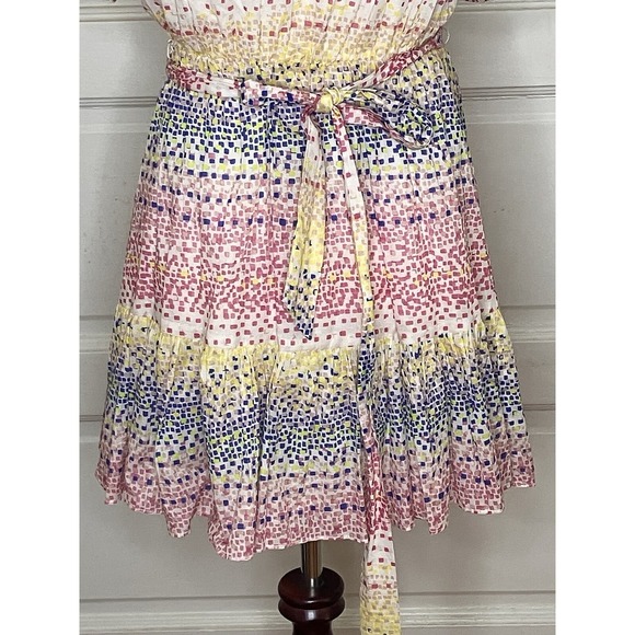 Willa Story racheal DRESS Sz XS  short Sleeve multicolor  Grannycore prairie - Picture 3 of 8
